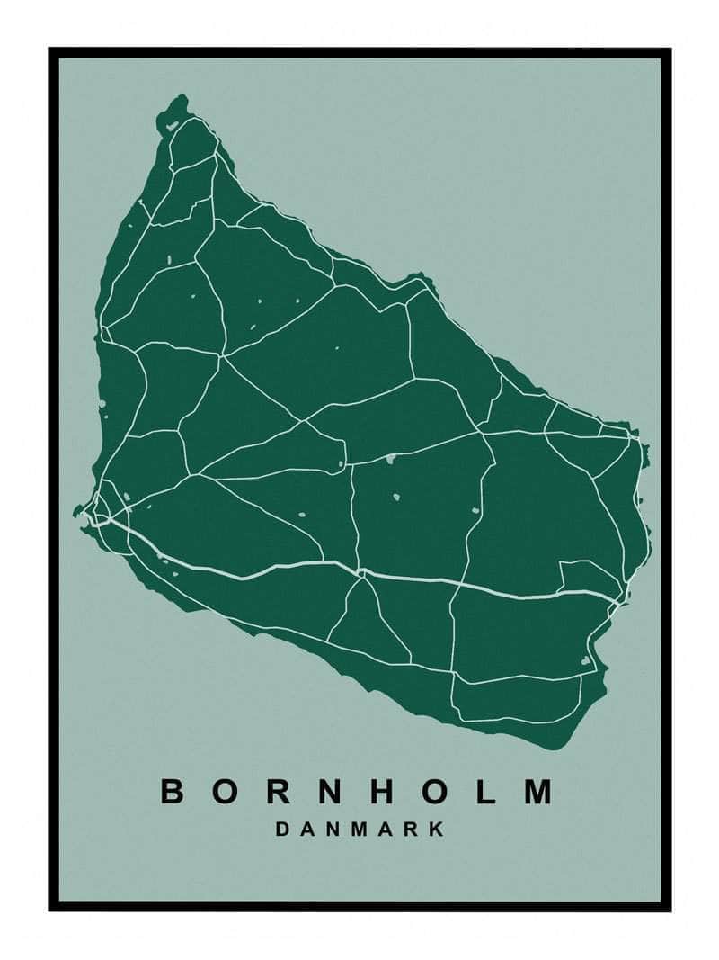 Bornholm Plakat – Smuk Kunst til Væggen!