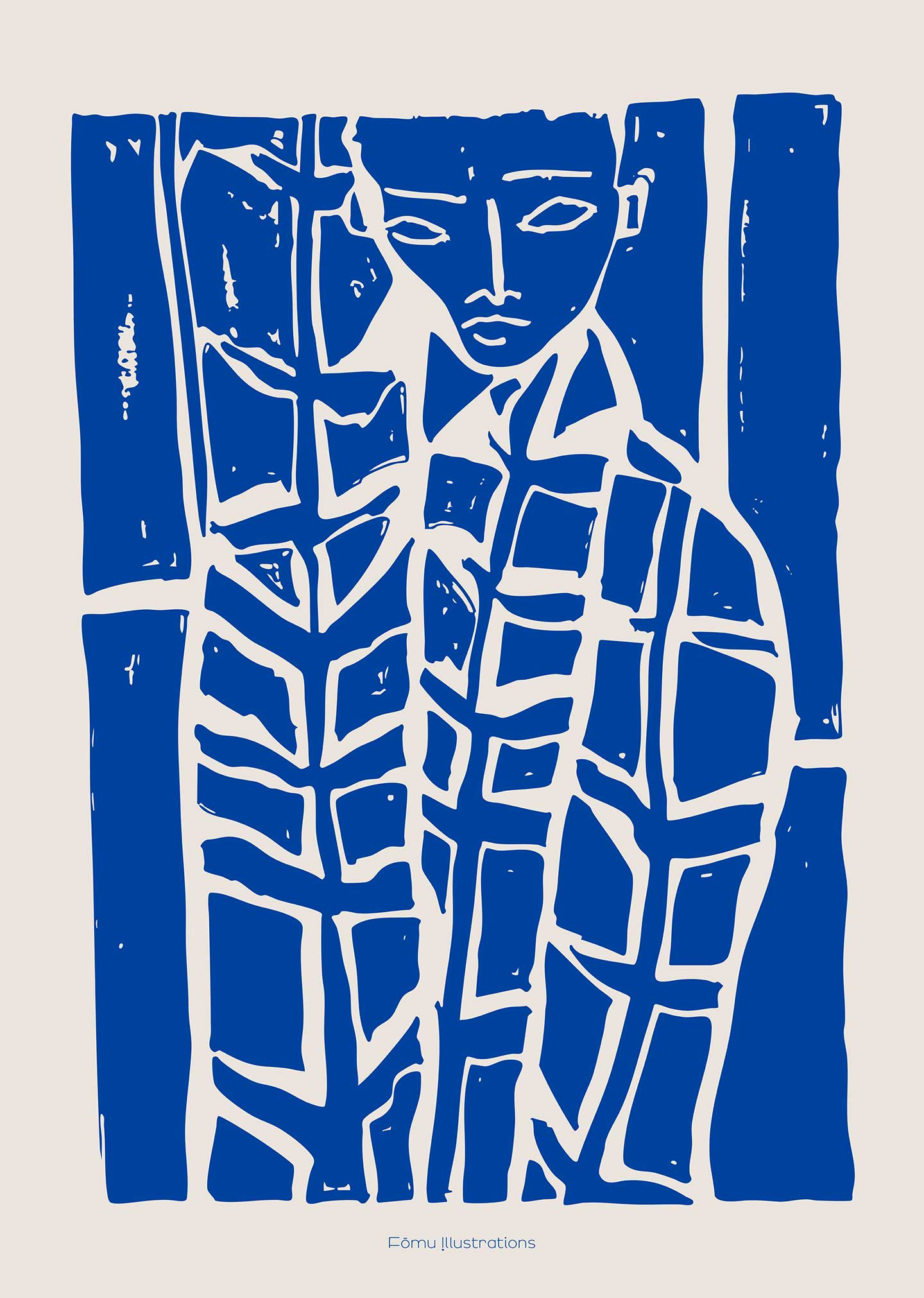Unikt Boy Blue Kunsttryk fra FÅmu – Perfekt til dit hjem!
