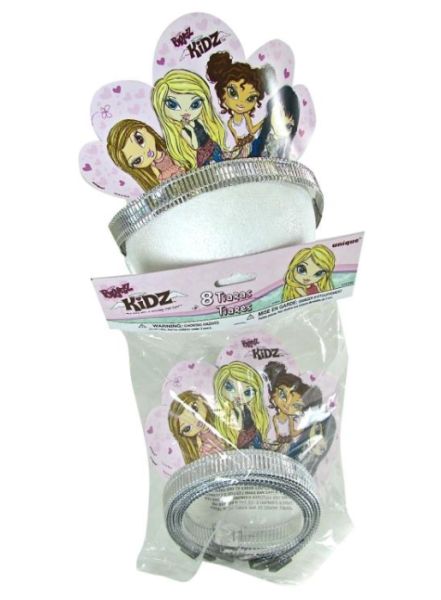 Bratz Kidz Tiaras til Fødselsdagsfest - 8 Stk. Dekoration