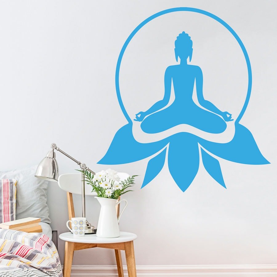 Buddha Meditations Wallsticker til Indre Fred og Ro