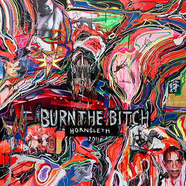 Hornsleth Kunstplakat "Burn The Bitch" - Tilbud hos Illux.dk