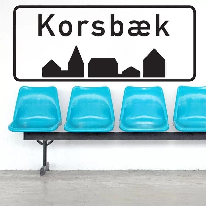 Byskilt Med Egen   Wallsticker