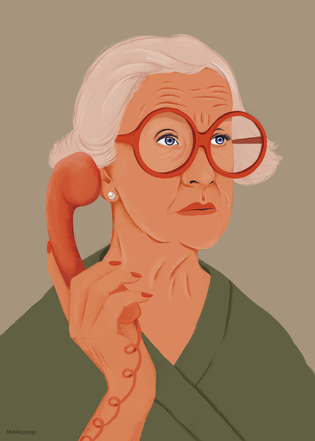 Maladroit Call Girl Kunstplakat – Eksklusivt Tilbud!