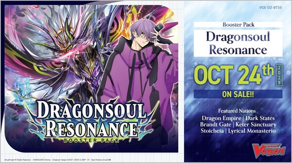 Cardfight  Vanguard Ccg   Divinez Set 10: Dragonsoul Resonance Booster Box  Display  16 Pakker Engelsk