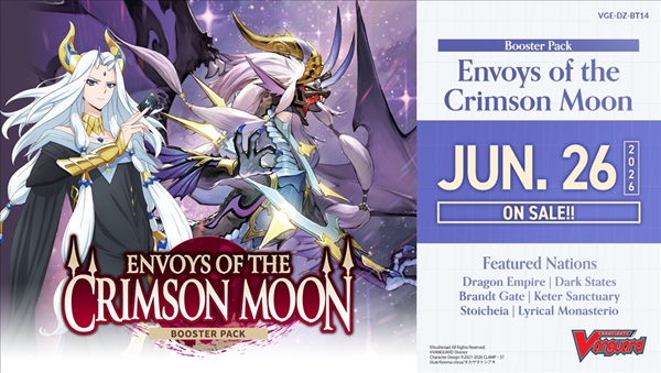 Cardfight Vanguard Ccg Divinez Set 14: Envoys The Crimson Moon Display 16 Pakker Engelsk