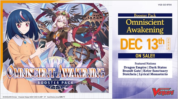 Cardfight  Vanguard Ccg   Divinez Set 05: Omniscient Awakening Booster Pack Engelsk