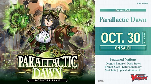Cardfight  Vanguard Ccg   Divinez Set 16: Parallactic Dawn  Display  16 Pakker Engelsk