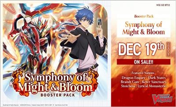 Cardfight  Vanguard Ccg   Divinez Set 11: Symphony   Might   Bloom Booster Box  Display  16 Pakker Engelsk