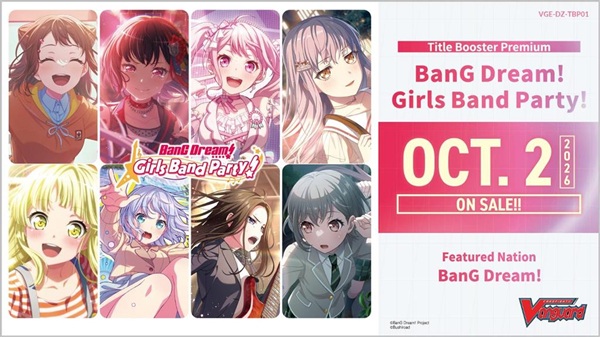Cardfight  Vanguard Ccg   Title Booster Premium Set 01: Bang Dream  Girls Band Party  Booster Box  Display  10 Pakker Engelsk