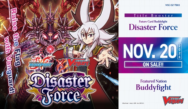 Cardfight  Vanguard Ccg   Title Booster Set 03: Future Card Buddyfight Disaster Force Booster Box  Display  12 Pakker Engelsk