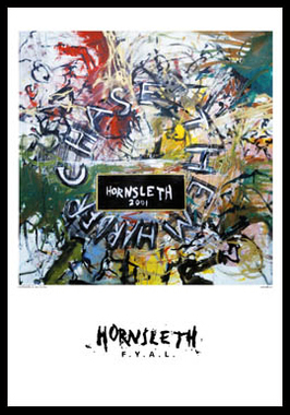 Forfølg dem Hårdere – Hornsleth Kunstplakat 50x70 cm