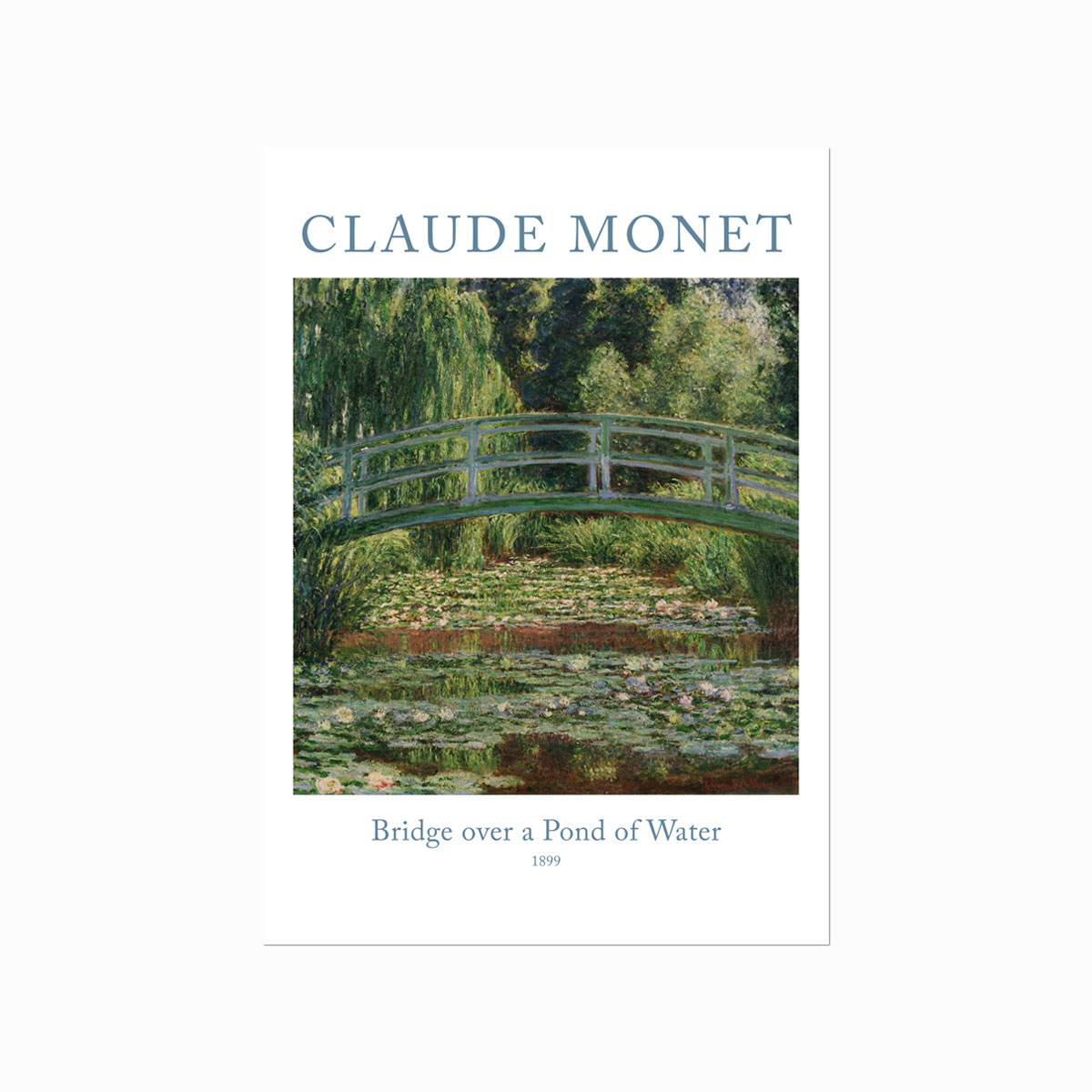 Claude Monet  Bridge Over   Pond   Water Lilies