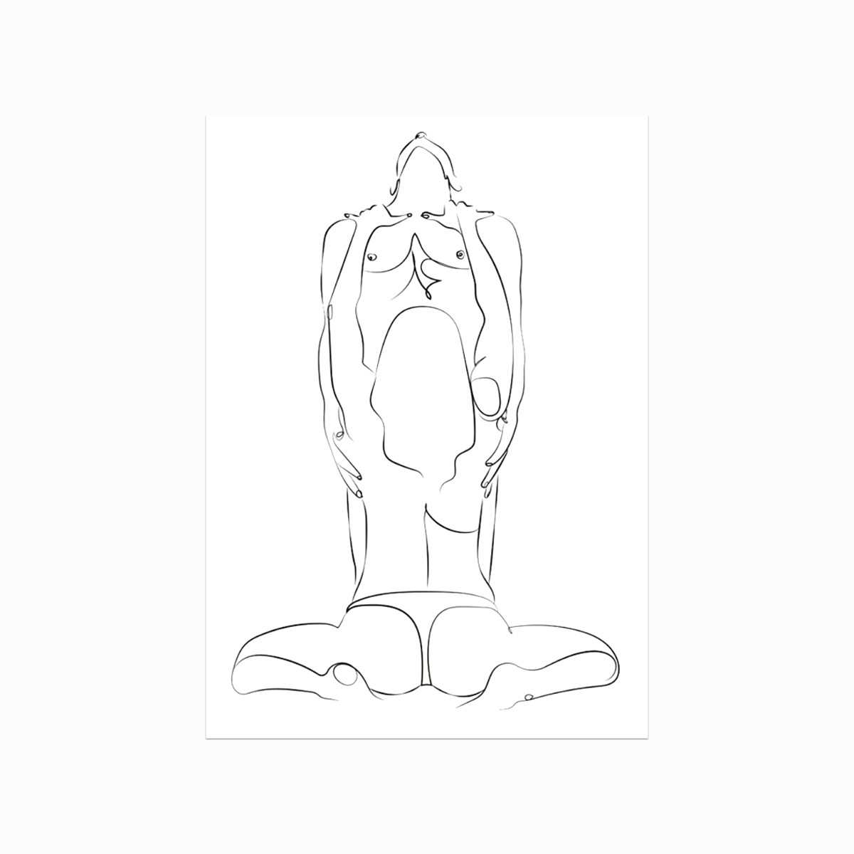Elegant Erotisk Plakat – Closer 01 til Dit Hjem