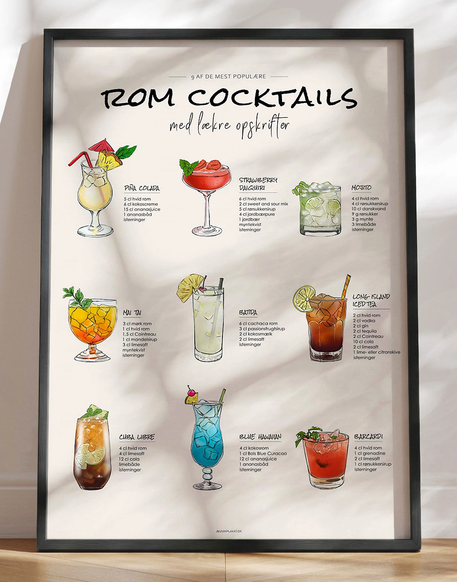 Cocktail Med Rom   Drinks Opskrifter   Drinks Med Rom