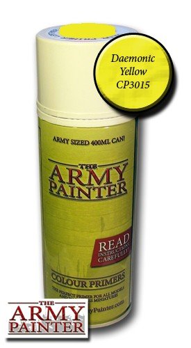 Farveprimer Spray - Daemonic Yellow fra Army Painter
