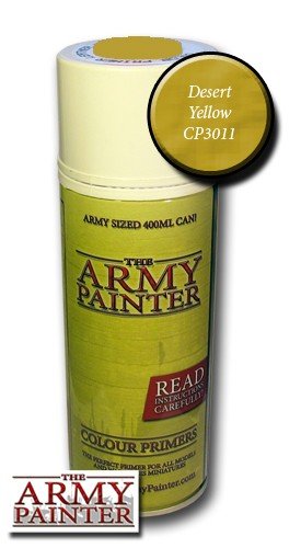 Farveprimer Spray - Ørken Gul til Modeller og Figurer