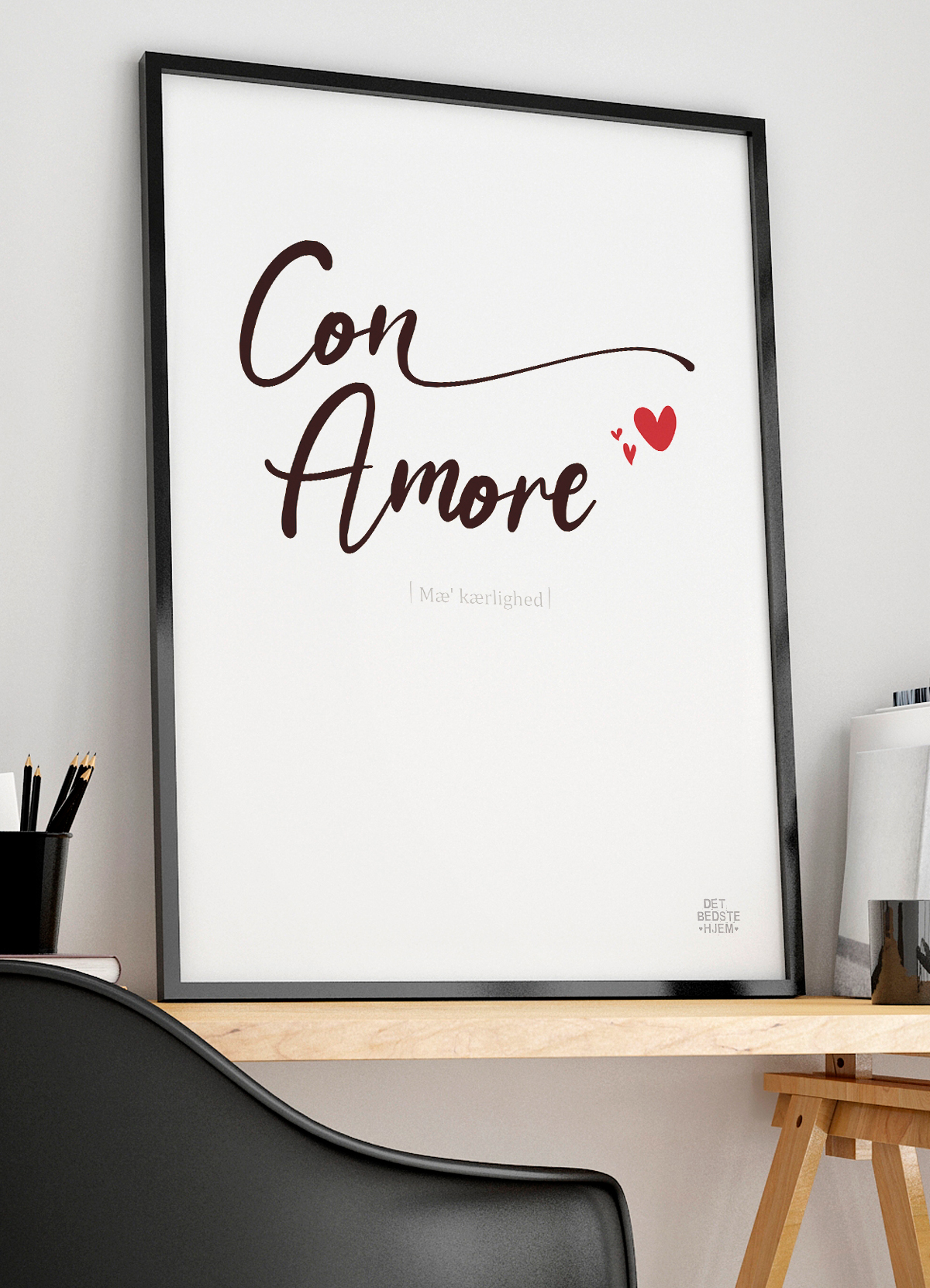 Con Amore-plakat - En hyldest til kærligheden A4 199 kr.