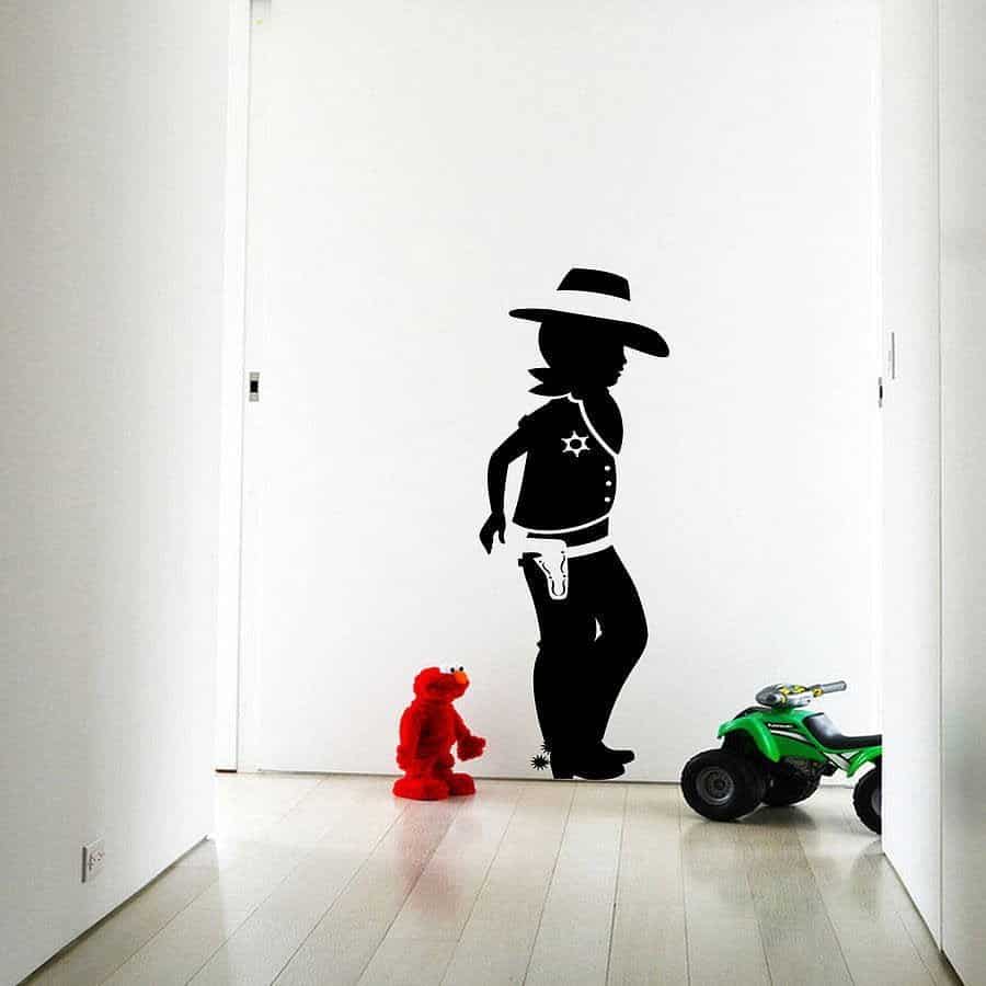 Cowboy Dreng Wallsticker