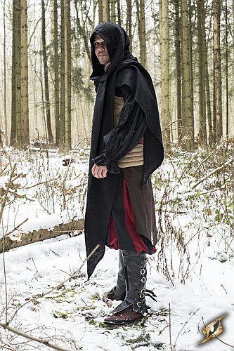 Cowl Altair Epic Black One Size Epic Armoury Live Rollespil
