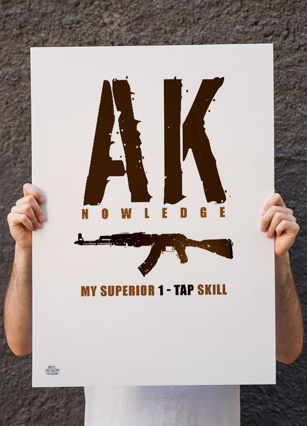 CSGO Gamer Plakat - AK-47 til dit værelse!