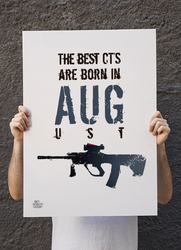 CSGO Plakat – August Fødte CT'ere i Fokus
