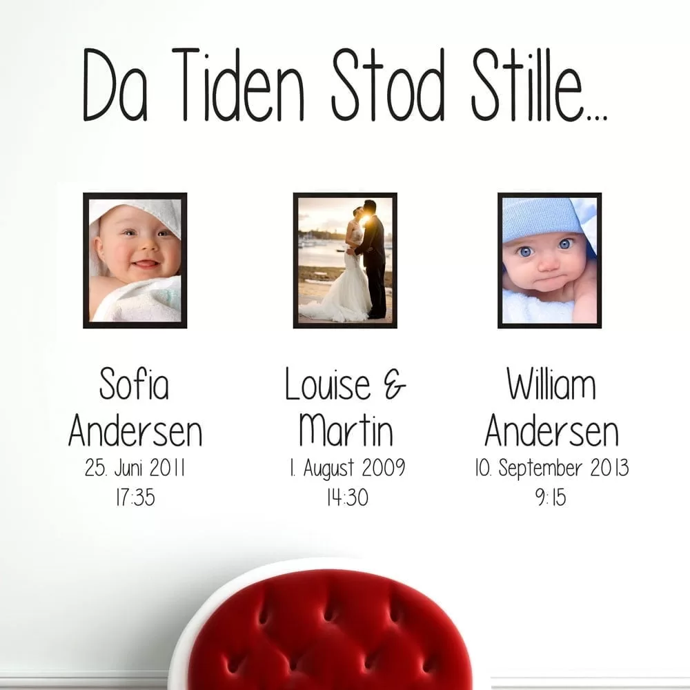 Tiden Stod Stille Wallsticker