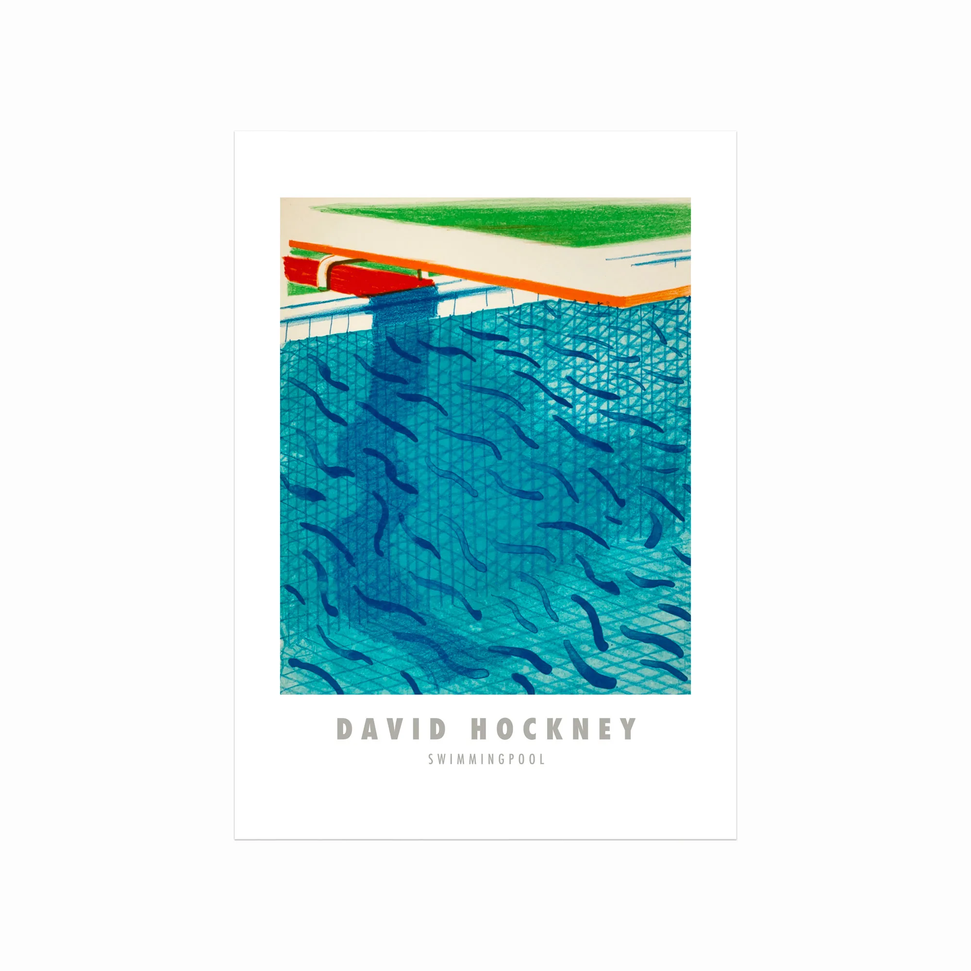 David Hockney Plakat – Farverig Kunst med Swimmingpool