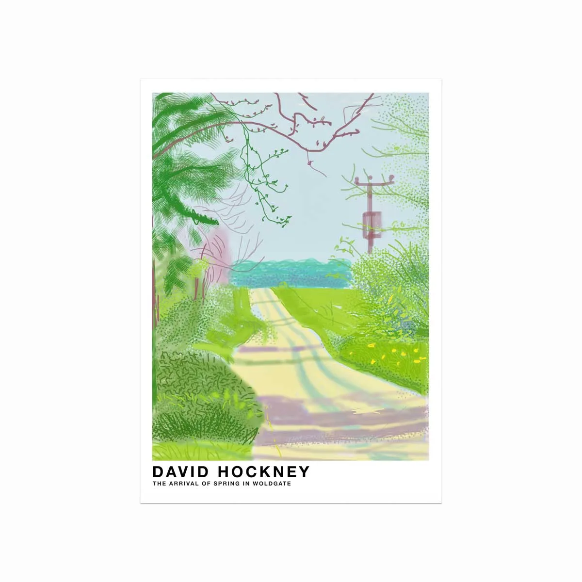 David Hockney Plakat – Forår i Woldgate Kunstværk