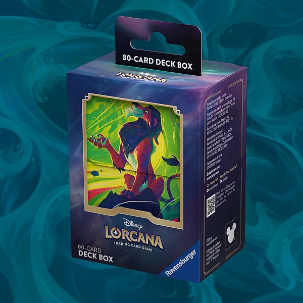 Deck Box Disney Lorcana Tcg: Set Azurite Sea: Scar Vengeful Lion