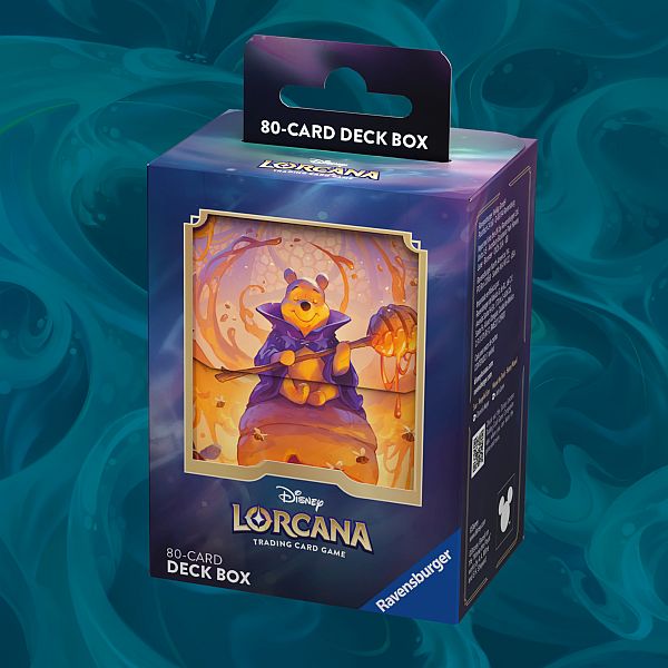 Deck Box Disney Lorcana Tcg: Set Azurite Sea: Winnie The Pooh Hunny Wizard