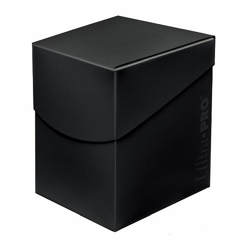 Deck Box Eclipse Pro 100  Solid Jet Black  Sort  Holder 110 Kort   Lommer  Ultra Pro  85683