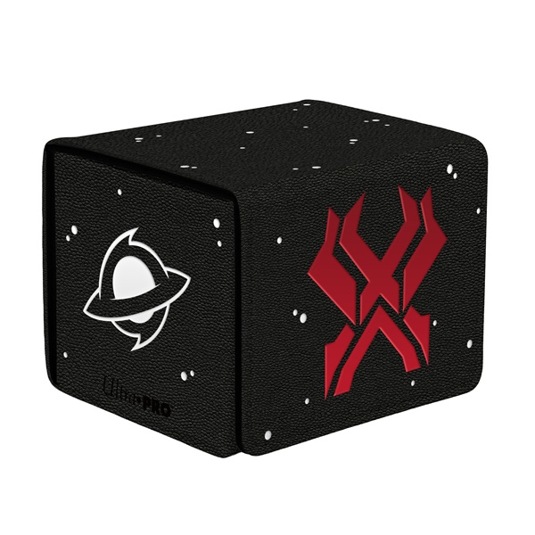 Deck Box Magic Alcove Edge Box Leatherette : Edge Eternities Red Mythic Ultra Pro 38864