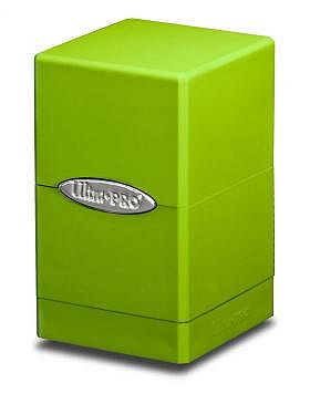 Deck Box Satin Tower: Lime Green  Lysegr 195 184    Ultra Pro  84179