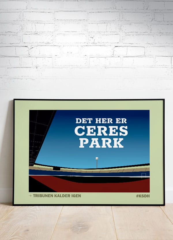 Ceres Park Plakat - Vandret Format til Fodboldfans