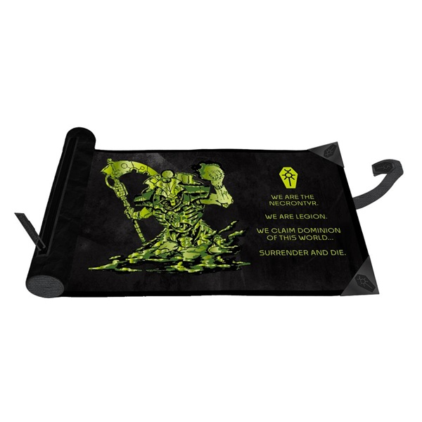 Dice Bag Rolling Mat Warhammer 40 000  40k : Dice Scroll  Premium Foil  Necron Ultra Pro  16560