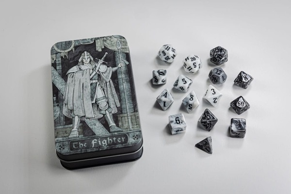 Dice Terninges 195 166 15 Terninger Beadle Grimm Character Class Classic Rpg: The Fighter Dice Set