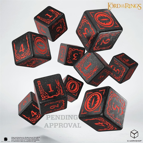 Dice Terninges 195 166 10 Terninger Sidet D6 The Lord The Rings: Mordor