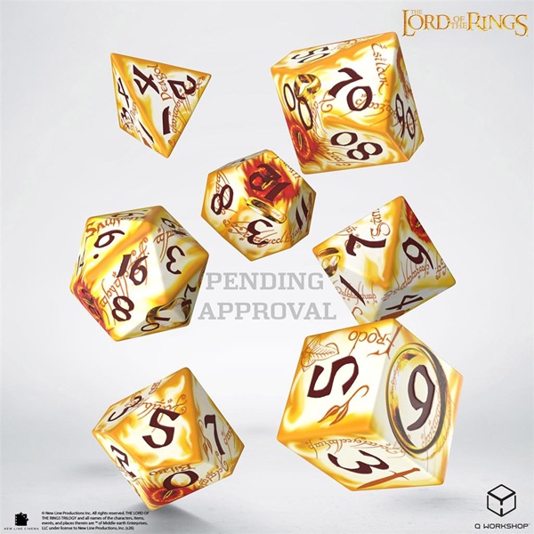 Dice Terninges 195 166 Terninger The Lord The Rings: Ring-bearers Full Art Whitefire Radiance