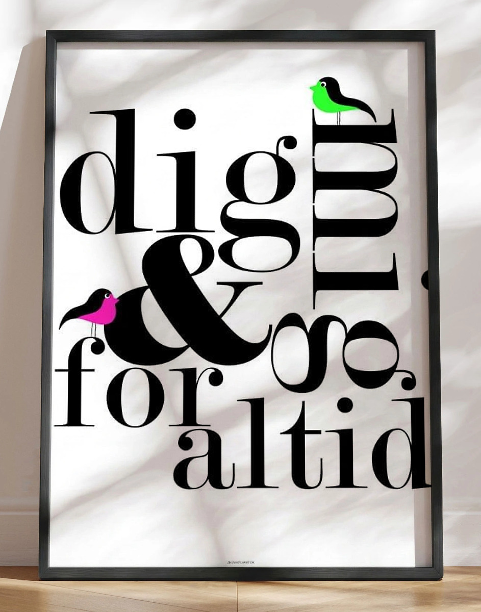 Dig   Mig Birds Plakat