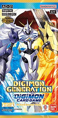 Digimon Card Game Ad01: Digimon Generation Booster Pack