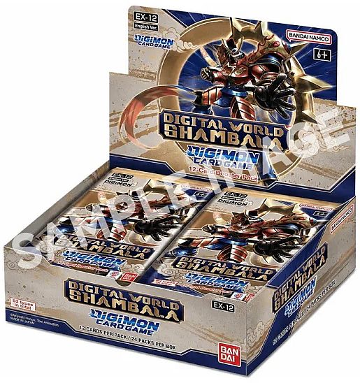 Digimon Card Game Ex12: Digital World Shambala Booster Box  Display  24 Packs