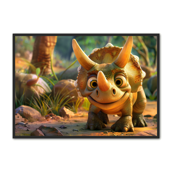 Farverig Dinosaur Plakat til Børneværelset – Sjov Dekor!