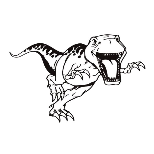 T-Rex Dinosaurus Vægklistermærke til Børneværelset!