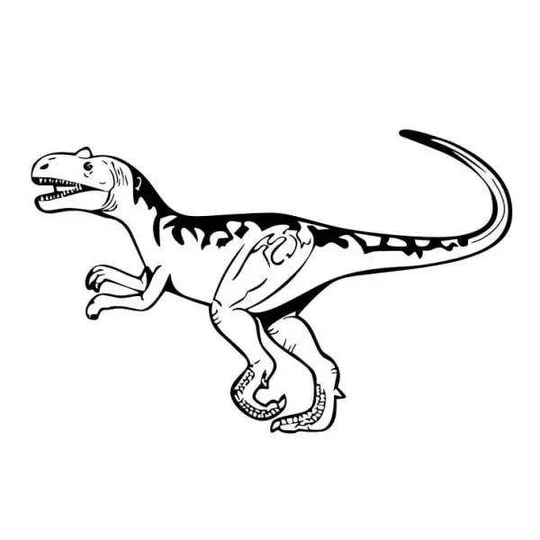 Dinosaur Vægsstickers – Velociraptor til Drengens Værelse
