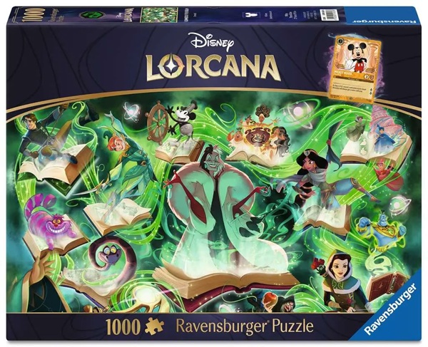 Disney Lorcana: Glimmers   The Realm: Emerald Jigsaw Puzzle  1000 Pieces