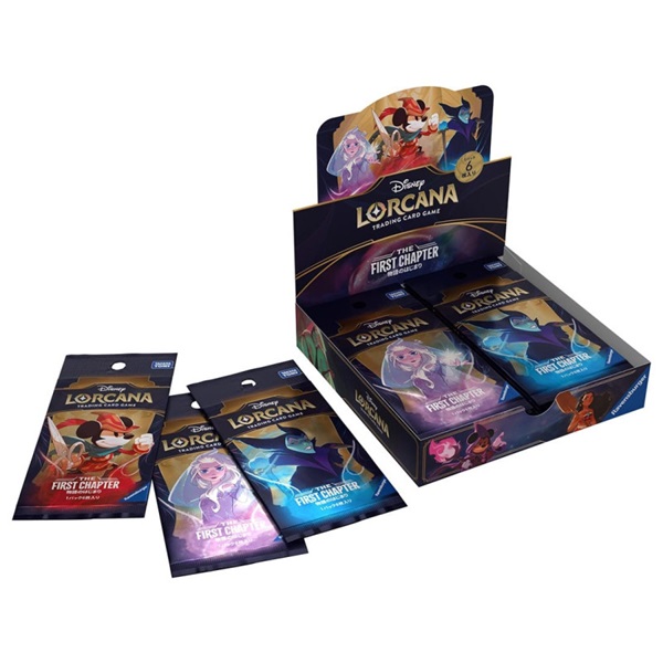 Disney Lorcana Tcg Japansk Japanese: Set   The First Chapter Booster Display  Box Med 16 Pakker
