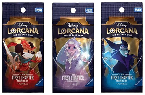 Disney Lorcana Tcg Japansk Japanese: Set   The First Chapter Booster Pack