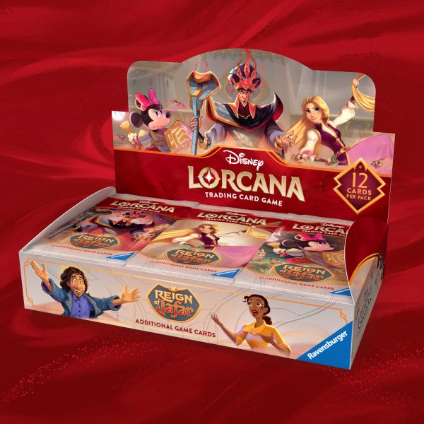 Disney Lorcana Tcg: Set   Reign   Jafar Booster Display  Box Med 24 Pakker