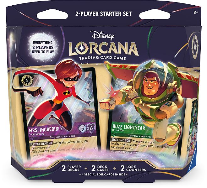 Disney Lorcana Tcg: Set 12 Wilds Unknown Two-player Starter Set    Decks   Guide
