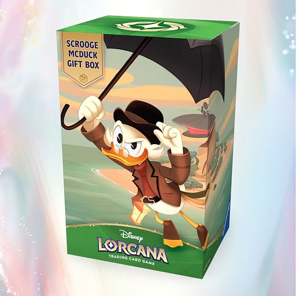 Disney Lorcana Tcg: Set 11 Winterspell Scrooge Gift Box    Booster Packs